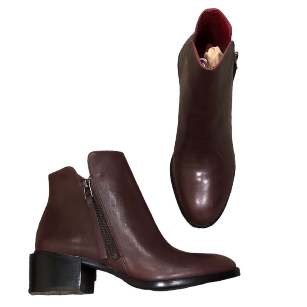 NEW IN BOX NIB GOLO Lambrusco Bootie Call Boots Size 6.5 Brown Leather